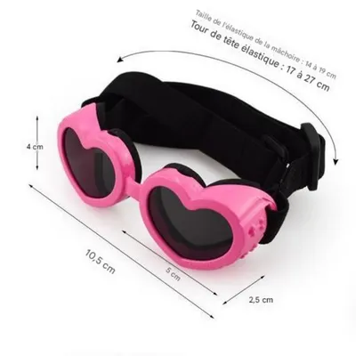 ZooVenture Hunde Sonnenbrille Herzform - UV-Schutz, Winddicht ZooVenture Hunde Sonnenbrille Herzform - UV-Schutz, Winddicht