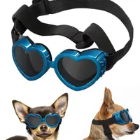 ZooVenture Gafas UV para perros: con forma de corazón, transpirables viento