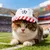 Baseballkappe bestickt Hund Katze, verstellbarer Sonnenschutz. Baseballkappe bestickt Hund Katze, verstellbarer Sonnenschutz.