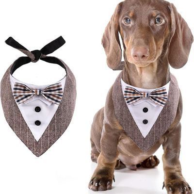 HausPets Bandana Smoking Réglable Coton Chiens Moyens