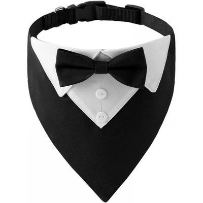 Zoomtopia Collier bandana chien smoking nœud papillon + cravate