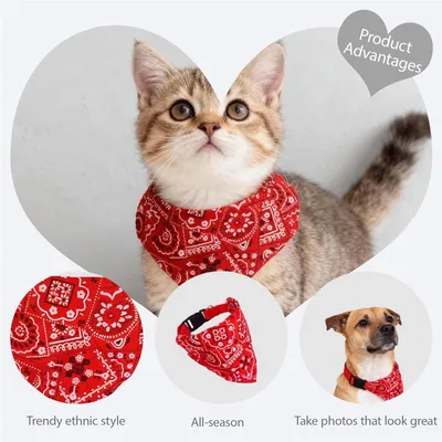 HausPets 2er Pack Verstellbare Hunde Halstücher Rot + Blau HausPets 2er Pack Verstellbare Hunde Halstücher Rot + Blau