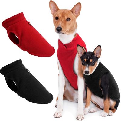 HausPets Lot de 2 Manteaux Chauds Polaire Chiens Petit/Moyen Taille M
