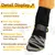 HausPets Juego de 4 zapatos impermeables antideslizantes perros, talla L