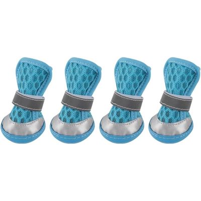 Zoomtopia Chaussures chien taille S bleu réfléchissantes lot 4