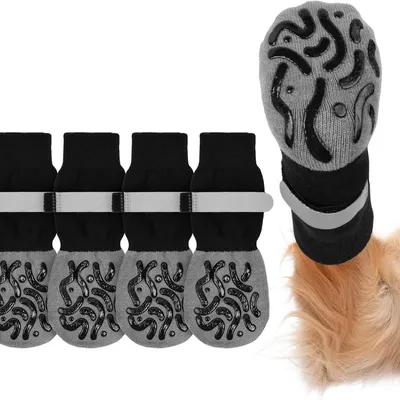 Rutschfeste Socken Hund/Katze Größe L verstellbar 2 Paare. Rutschfeste Socken Hund/Katze Größe L verstellbar 2 Paare.