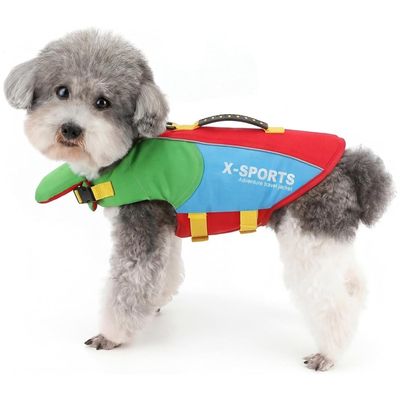 HausPets Gilet de sauvetage avec poignée pour chiens Violet,M