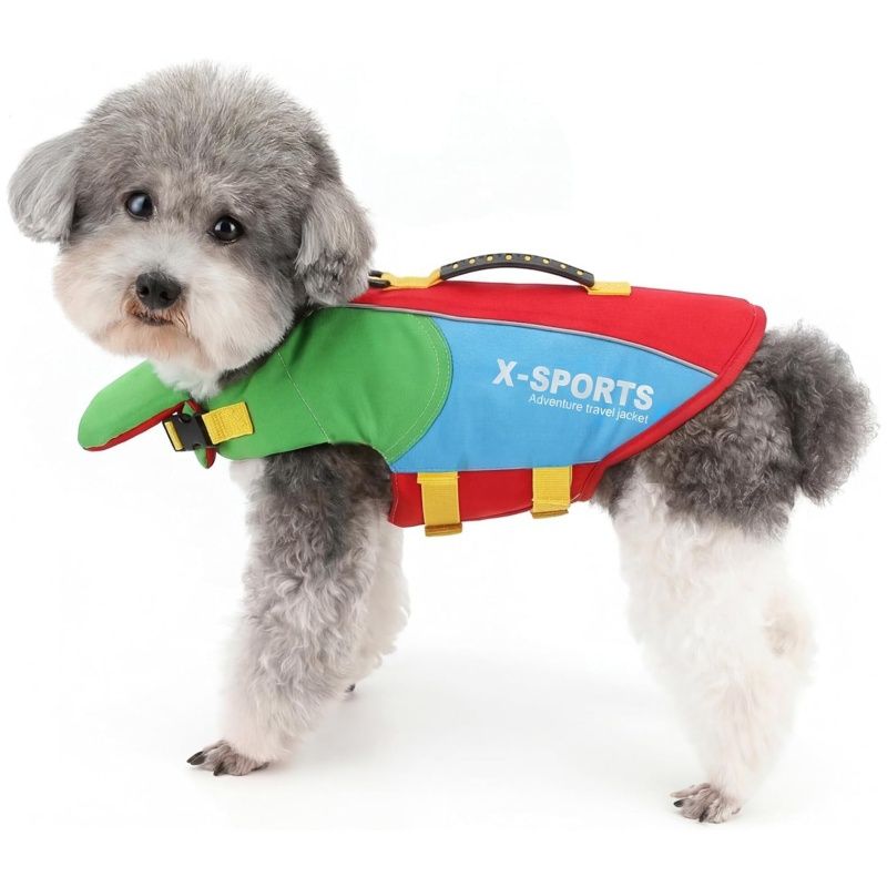 HausPets Hundeschwimmweste mit Griff Lila,M