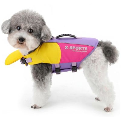 HausPets Gilet de sauvetage avec poignée pour chiens Rouge,S