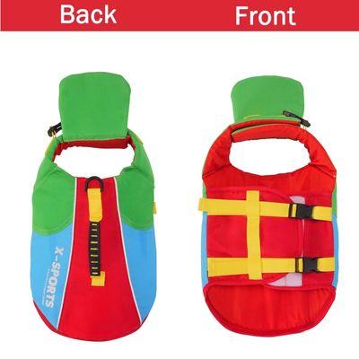 HausPets Gilet de sauvetage avec poignée pour chiens Rouge,S