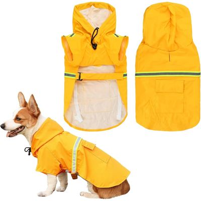 Zoomtopia Imperméable chien jaune réfléchissant taille M capuche