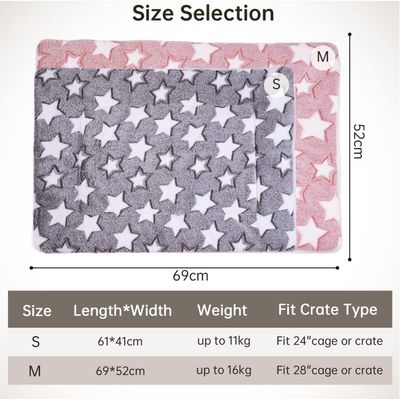 COUSSINET CAGE CHIEN L 69x52cm - POLAIRE ULTRA DOUCE
