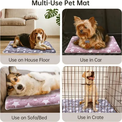 COUSSINET CAGE CHIEN M 61x41cm - POLAIRE ULTRA DOUCE COUSSINET CAGE CHIEN M 61x41cm - POLAIRE ULTRA DOUCE
