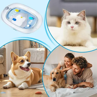 Verdickte waschbare und aufblasbare Wassermatratze für Katzen und Hunde(XL)