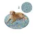 HausPets Tapis Rafraîchissant en Soie de Glace 60x60cm Rond Bleu HausPets Tapis Rafraîchissant en Soie de Glace 60x60cm Rond Bleu