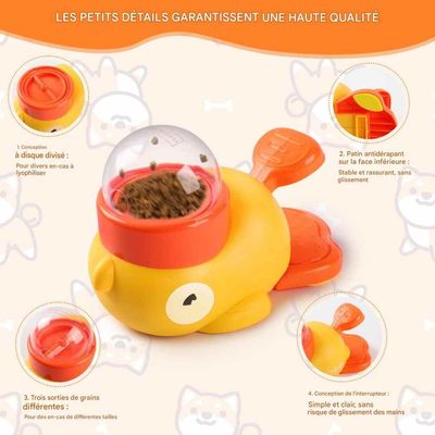 FurryFusion Dispenseur nourriture canard pour chats et chiens