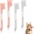Zoomtopia Lot 4 cuillères chat nourriture humide TPR rose gris Zoomtopia Lot 4 cuillères chat nourriture humide TPR rose gris