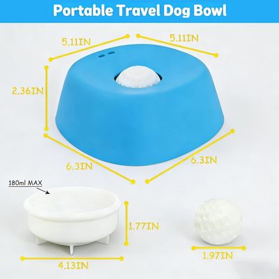 ZooVenture Bol Lenteur Chien Bleu Boule Flottante