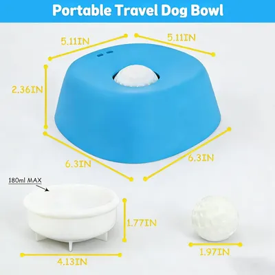 ZooVenture Bol Lente Chien Bleu Boule Flottante