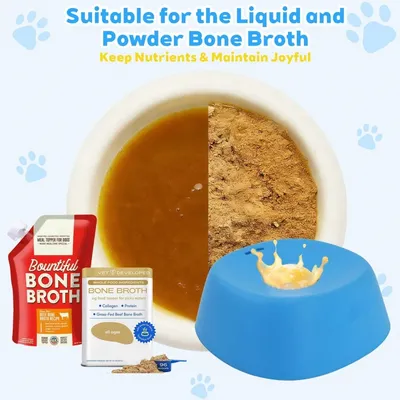FurBall Bol Lickant Chiens, Anti-éclaboussures avec Bille, 180ml