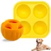 MCBOSON Verbesserter Langsamfressball und -teller für Hunde Orange