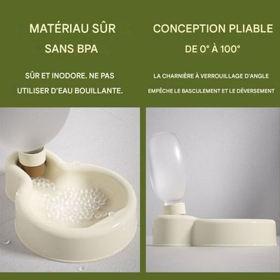 FurryFusion Goblet d'eau et nourriture pour chiens en déplacement