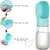 Gourde pour Chien 550ml - Bouteille d'Eau Portable Animaux Extérieur Voyage Gourde pour Chien 550ml - Bouteille d'Eau Portable Animaux Extérieur Voyage