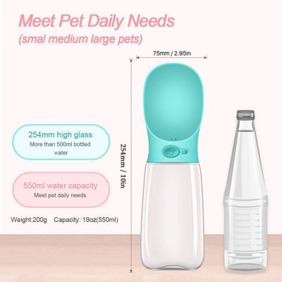 Hundefutter 550ml - tragbare Wasserflasche Haustier Outdoor-Touren