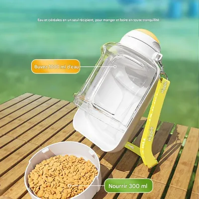 FurryFusion Biberon-portable pour chien avec réserve de nourriture FurryFusion Biberon-portable pour chien avec réserve de nourriture