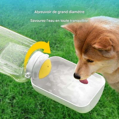 FurryFusion Biberon-portable pour chien avec réserve de nourriture