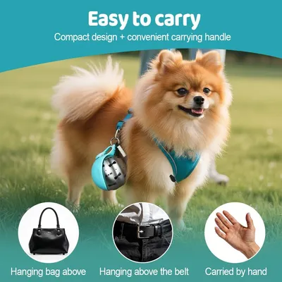 PetTribes Gourde Portable Animaux 285ml, Abreuvoir Silicone Pliable Étanche PetTribes Gourde Portable Animaux 285ml, Abreuvoir Silicone Pliable Étanche