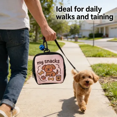PetTribes Sac à Friandises Dressage Chien, Portable à Main, Pour Promenade PetTribes Sac à Friandises Dressage Chien, Portable à Main, Pour Promenade