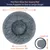 PetTribes Lit Donut Chien, Calmant Anti-Anxiété, Gris Foncé, Moyen PetTribes Lit Donut Chien, Calmant Anti-Anxiété, Gris Foncé, Moyen