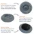 PetTribes Lit Donut Chien, Calmant Anti-Anxiété, Gris Foncé, Moyen PetTribes Lit Donut Chien, Calmant Anti-Anxiété, Gris Foncé, Moyen