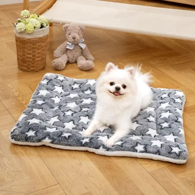 COUSSINET CAGE CHIEN XL 79x60cm - POLAIRE ULTRA DOUCE