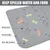 PetTribes Tapis Gamelle Chien Chat en Silicone FDA,Imperméable Antidérapant