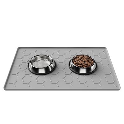 PetTribes Tapis Nourriture Chien Chat, silicone anti-fuite et anti-dérapant