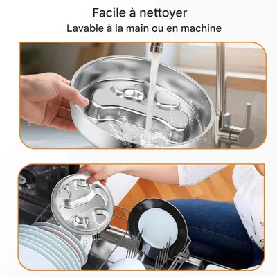 FurryFusion Gamelle anti - glouton en acier inoxydable pour chien FurryFusion Gamelle anti - glouton en acier inoxydable pour chien