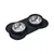 MCBOSON Lot de 2 Acier Inoxydable Tapis Silicone Antidérapant Gamelles