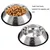 PetTribes Gamelle Acier Inoxydable Antidérapante Animaux (15cm/Lot de 2)