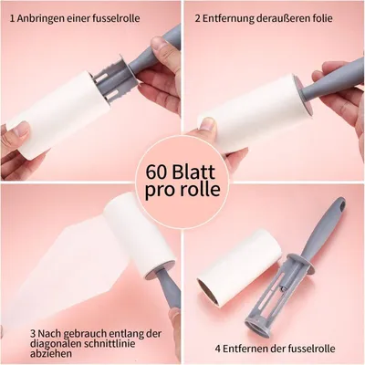 7 pcs (420 feuilles) Rouleau anti-poils : brosse collante vêtements & sofa 7 pcs (420 feuilles) Rouleau anti-poils : brosse collante vêtements & sofa