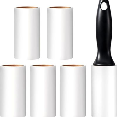 MCBOSON Rouleau Anti-Poil Animal 1 manche + 6 recharges (360 Feuilles)
