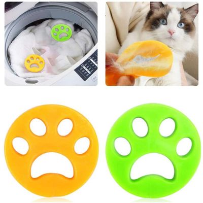 Anti-poils animaux pour lessive (4 pcs) : spécial chien et chat