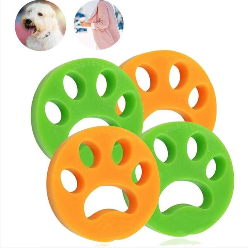 Anti-poils animaux pour lessive (4 pcs) : spécial chien et chat