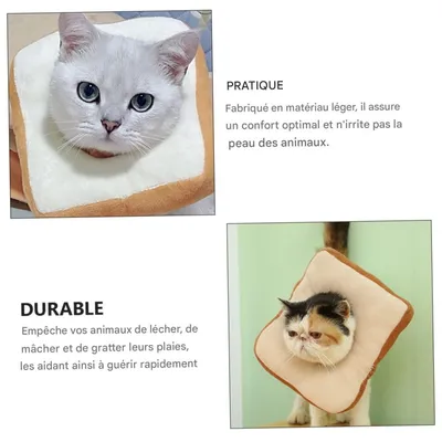FurryFusion Collier de protection ajustable pour chats et chiens FurryFusion Collier de protection ajustable pour chats et chiens