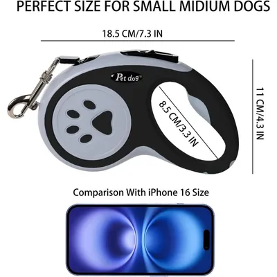 ZooVenture Laisse Retractable Chien 5M Bleu