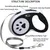 ZooVenture Laisse Retractable Chien 5M Noir
