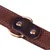 MCBOSON Brun XS Cuir Véritable Personnalisé Collier Chien