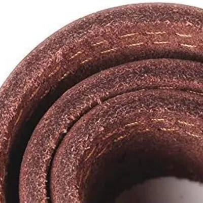 MCBOSON Brun XS Cuir Véritable Personnalisé Collier Chien