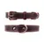 MCBOSON Brun XS Cuir Véritable Personnalisé Collier Chien